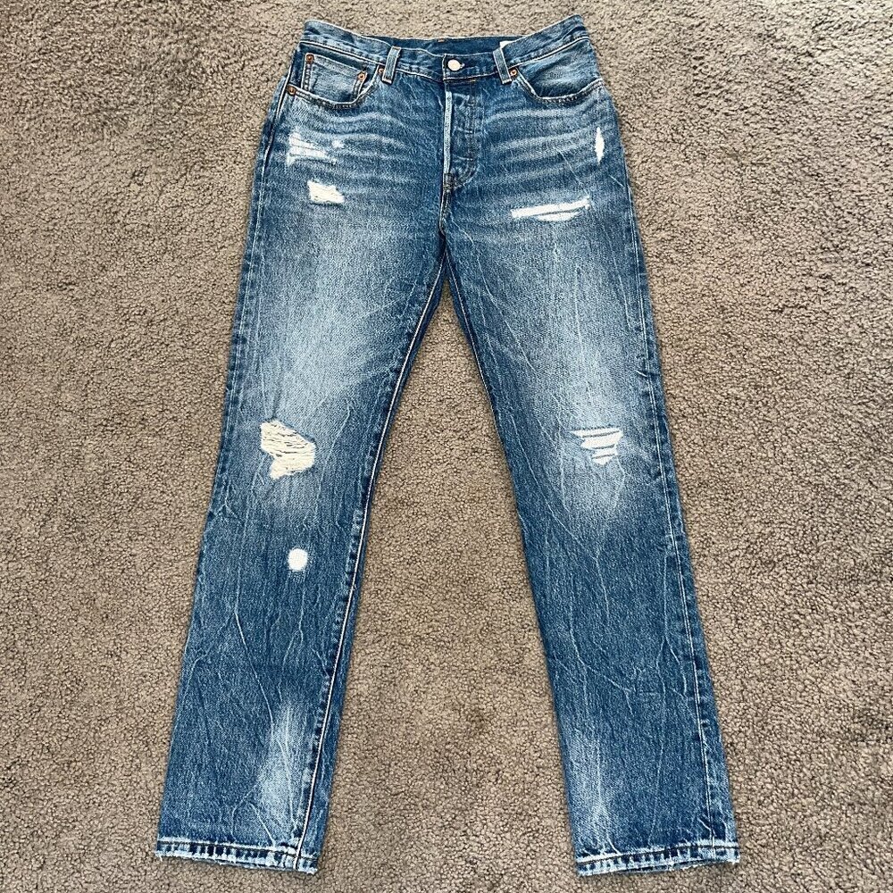 Levi's 501 - 150th Anniversary Jeans - Distressed - Size W29 L32 - Excel. Cond.
